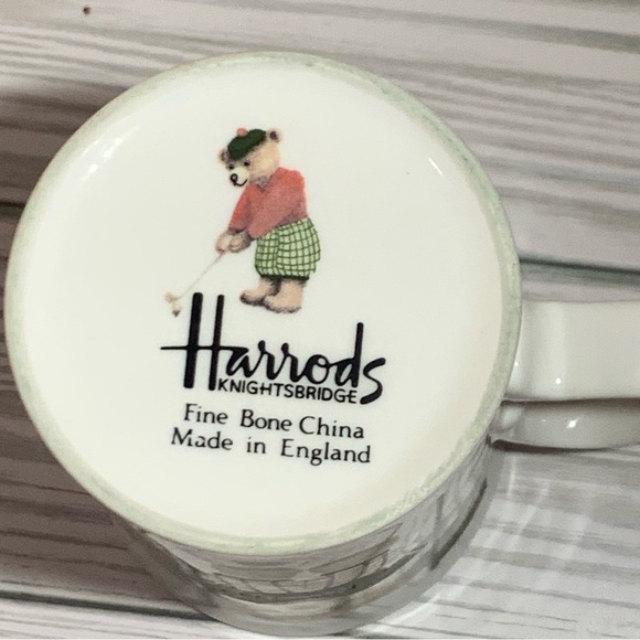 Harrods Bears Golfing Coffee Tea Mug Fine Bone China England - Picture 5 of 10